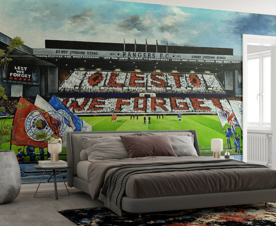 Lest We Wall Graphic Pink Gorilla Wall Art