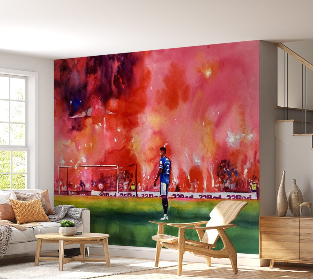 No Pyro No Party Wall Graphic Pink Gorilla Wall Art